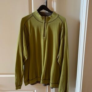 Reversible olive green/brown XXL tommy bahama 1/4 zip